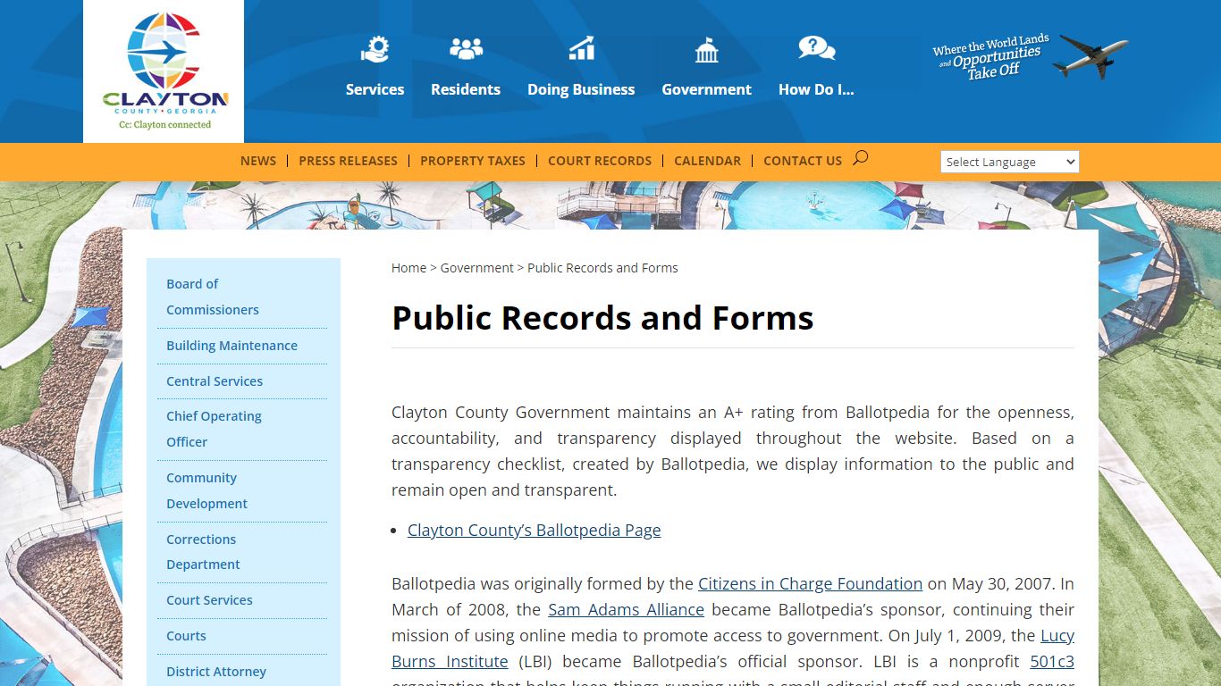 Public Records and Forms | Clayton County, Georgia