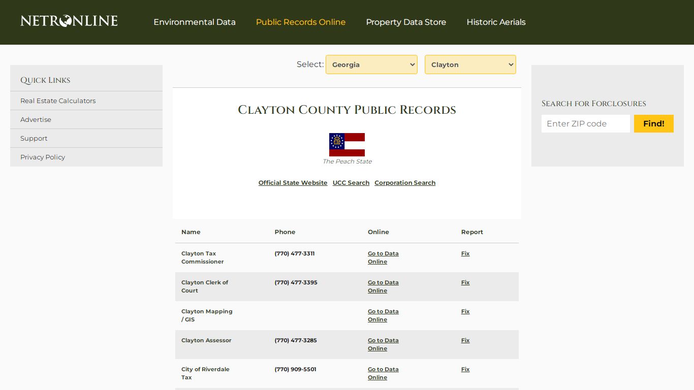 Clayton County Public Records - NETROnline.com