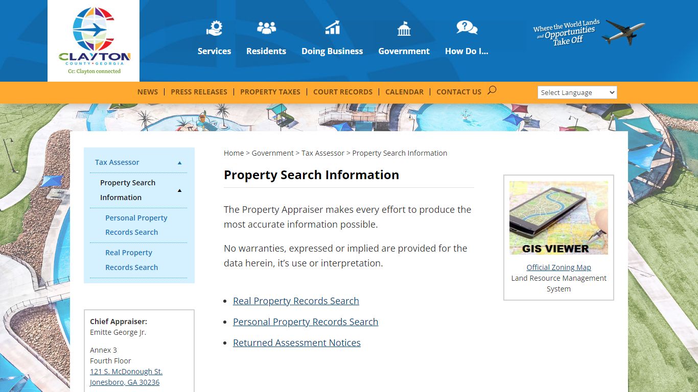 Property Search Information | Clayton County, Georgia